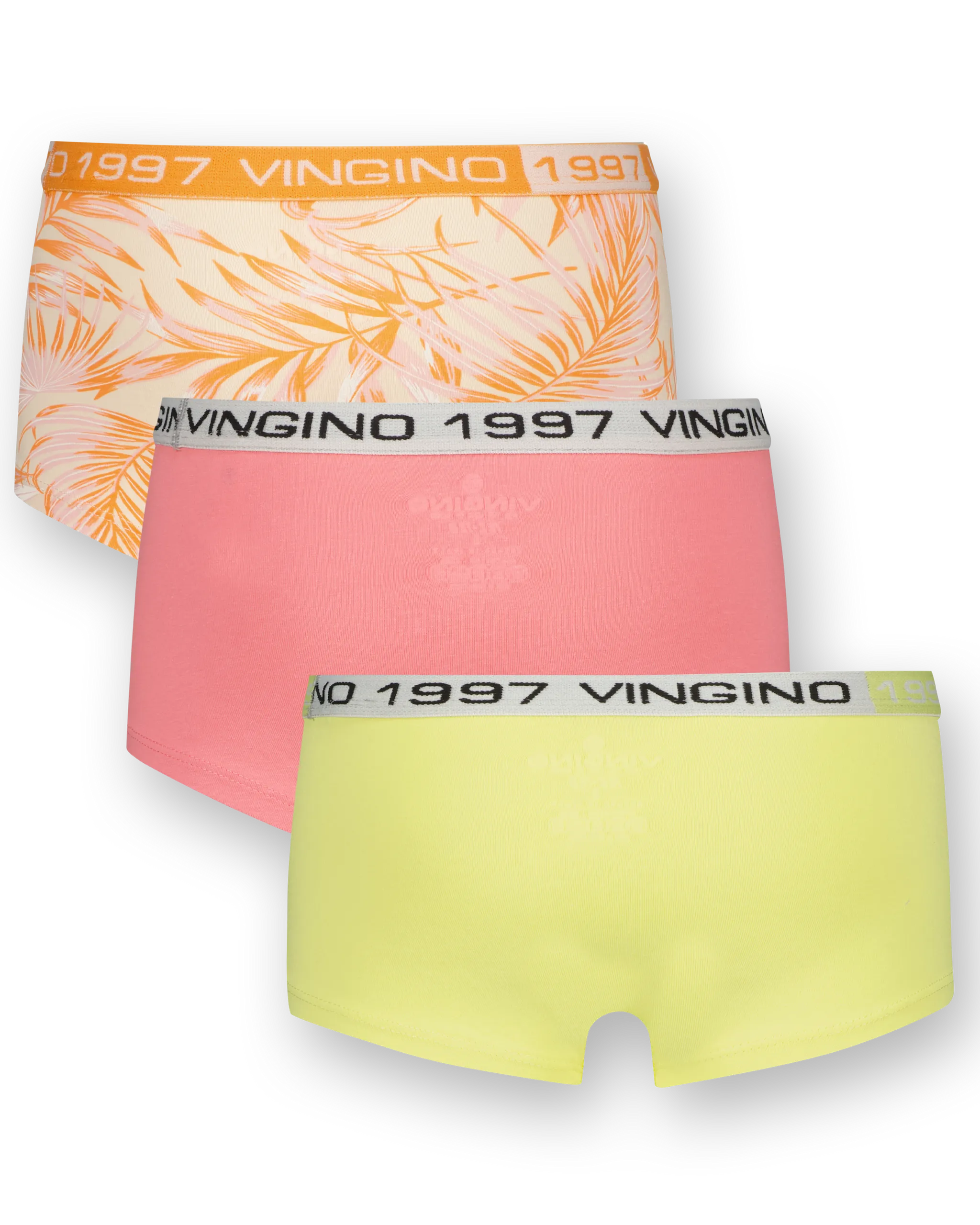 Girls Hipster 11 Light Leaf 3 Pack | Orange