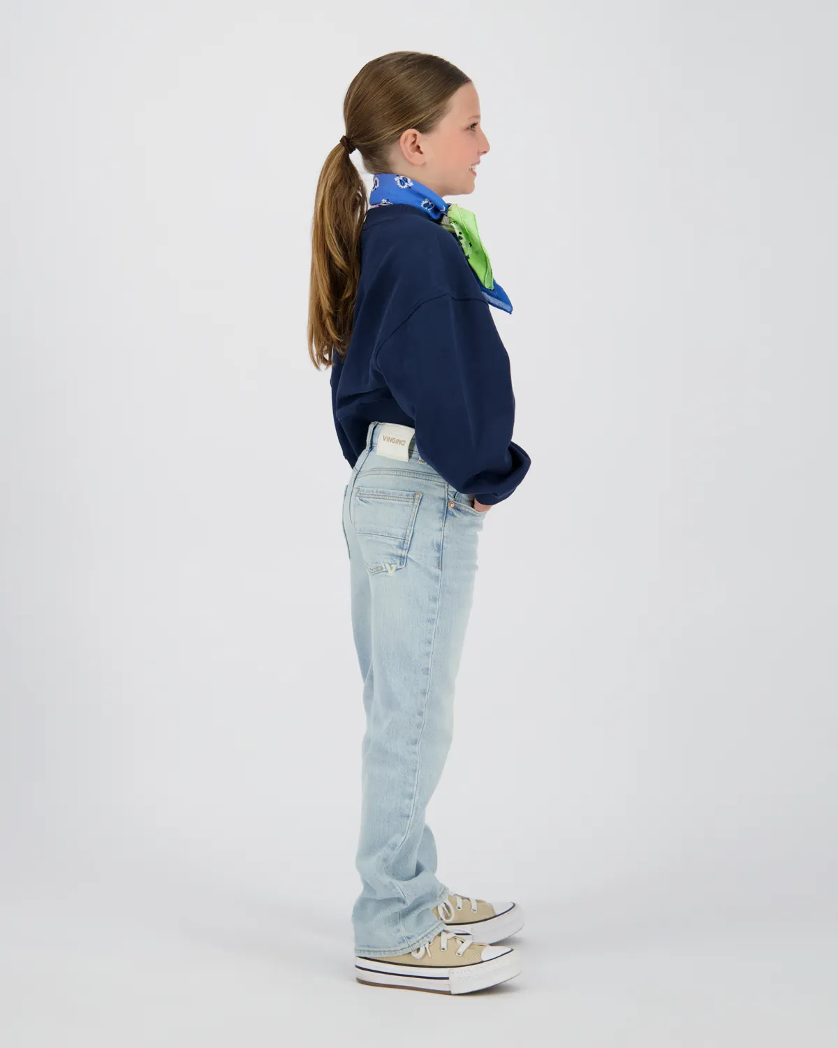 Meisjes Straight Jeans Clara | Blauw