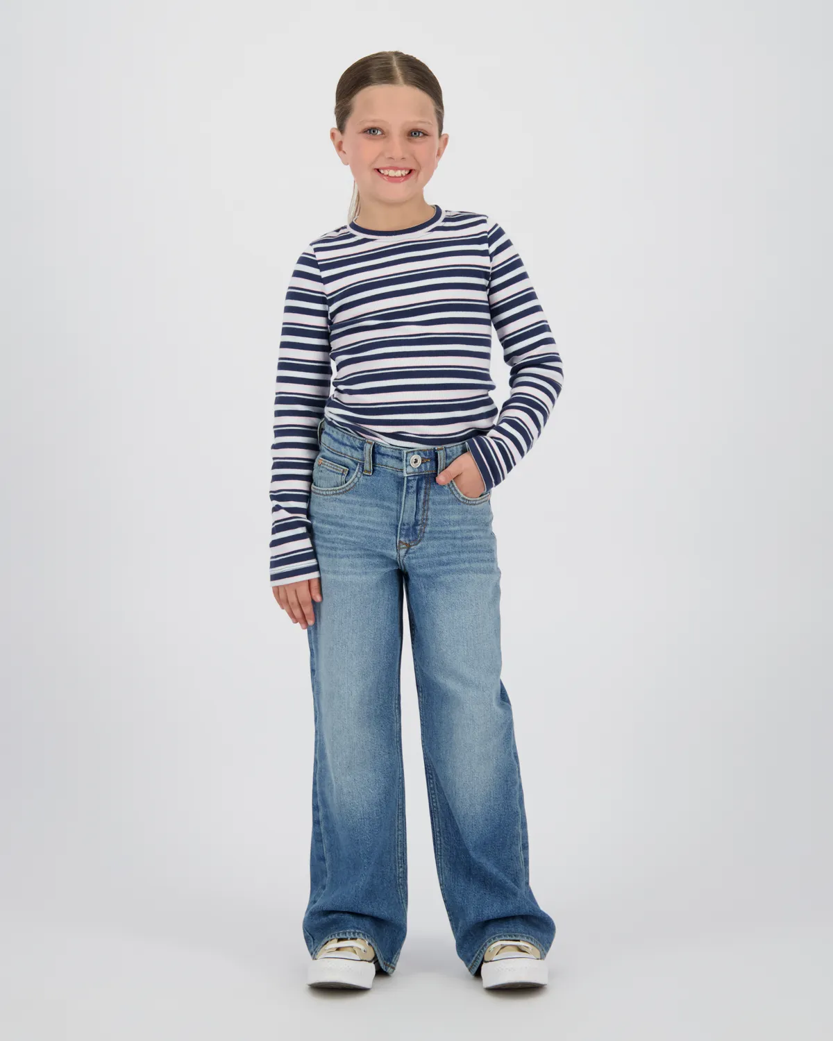 Meisjes Extra wide leg Jeans Carlice | Blauw