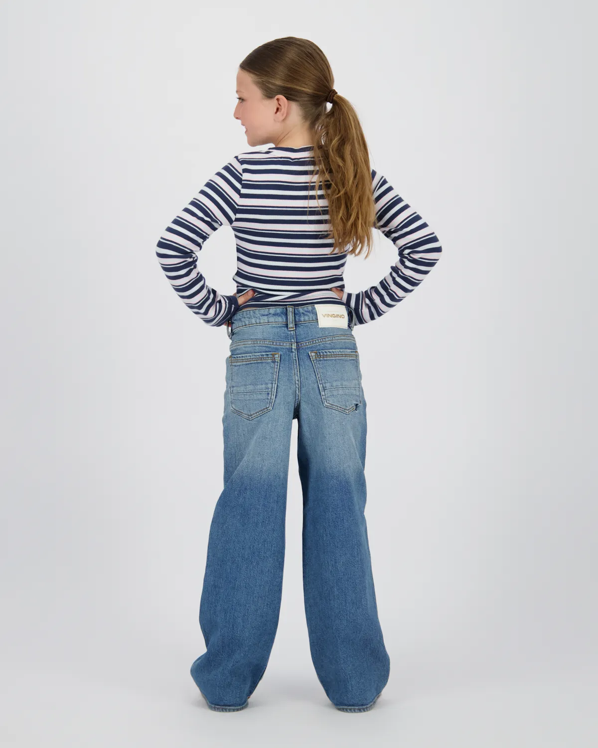 Meisjes Extra wide leg Jeans Carlice | Blauw