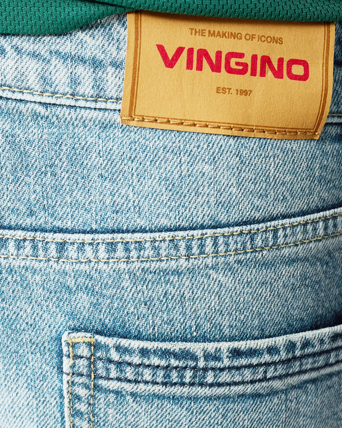 Jongens Baggy Jeans Karter badge | Blauw