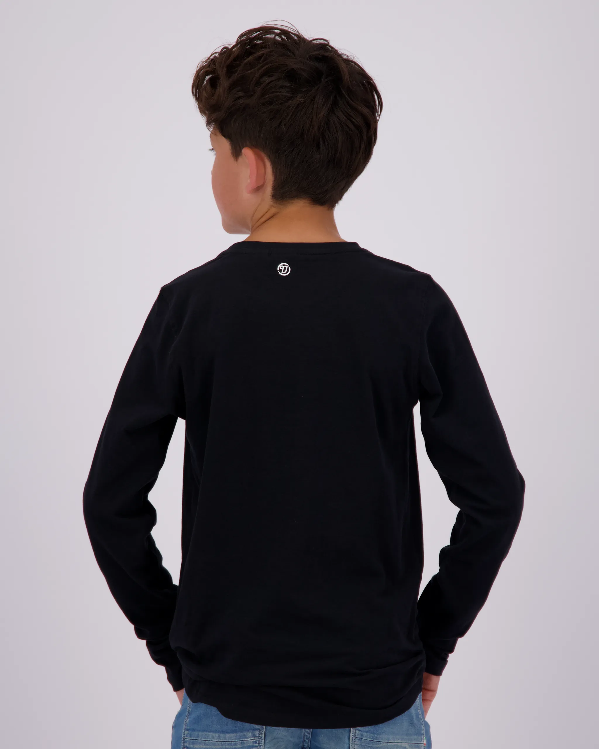 Jongens Classic logo Longsleeve | Zwart
