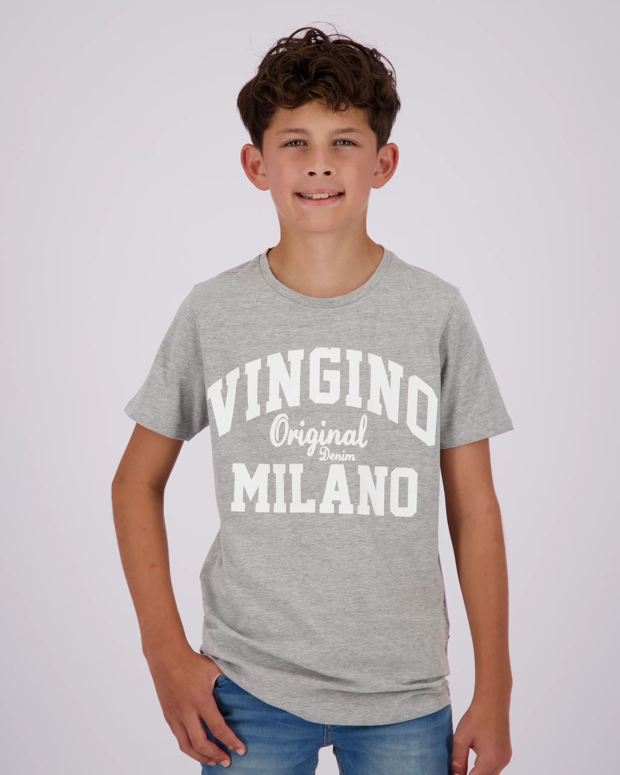Boys Classic logo t-shirt | Grey