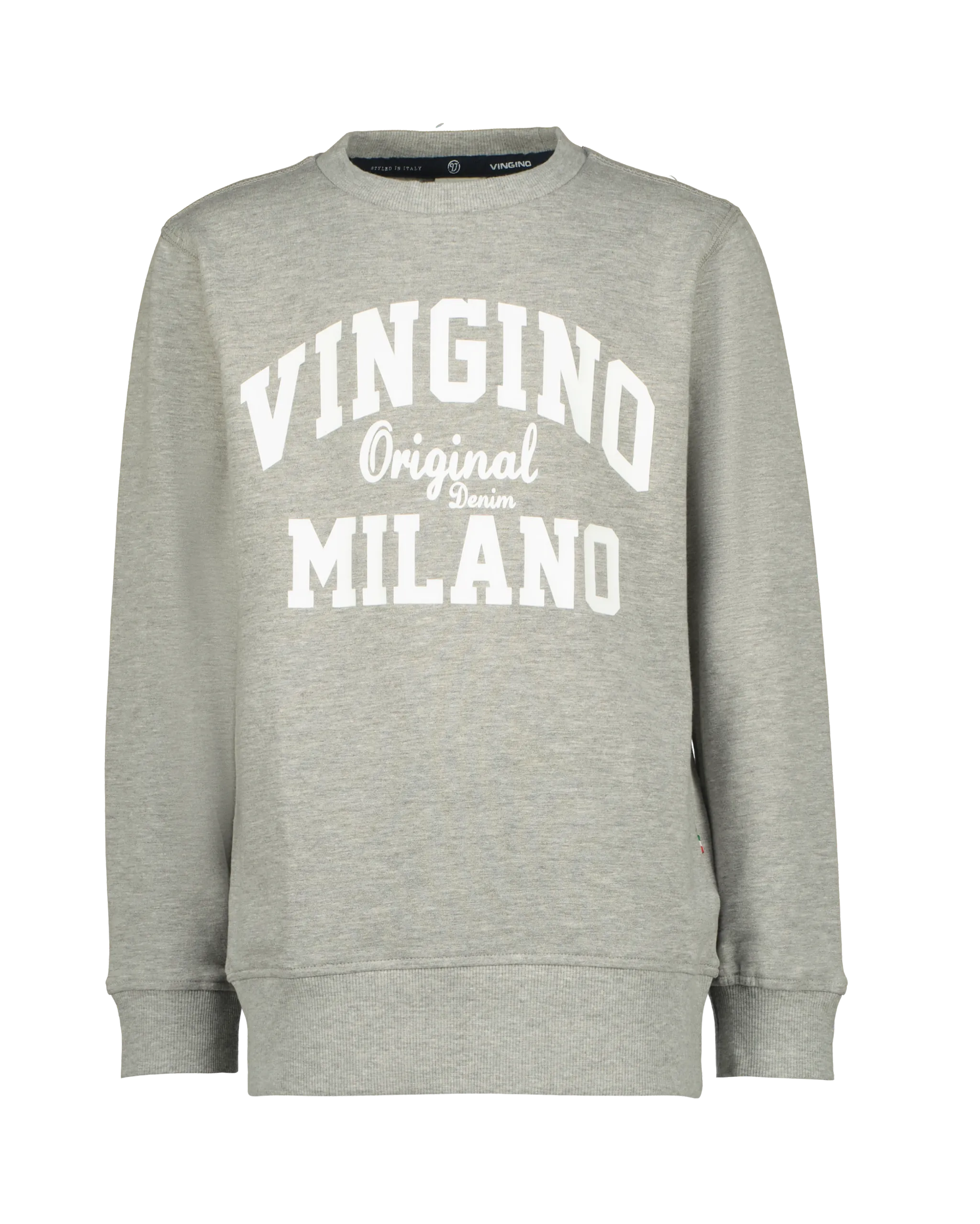 Jongens Classic crew logo hoodie | Grijs
