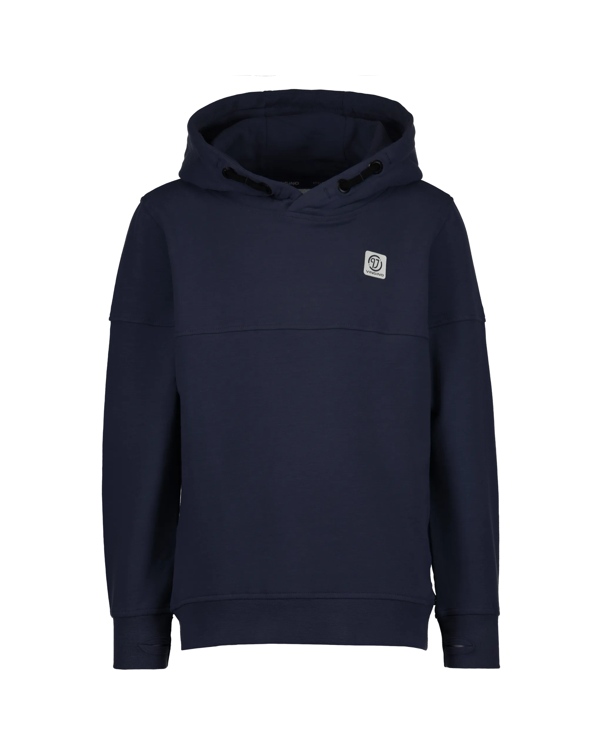 Jongens Basic logo hoodie | Blauw
