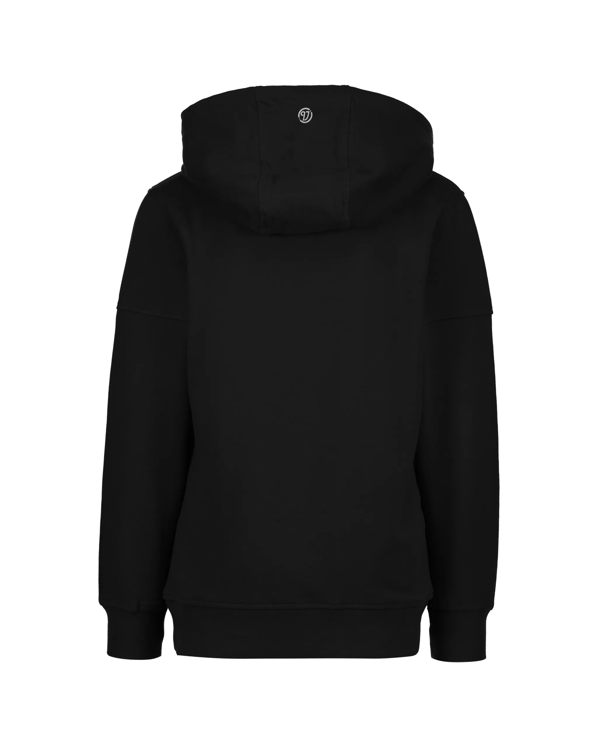 Jongens Basic logo hoodie | Zwart