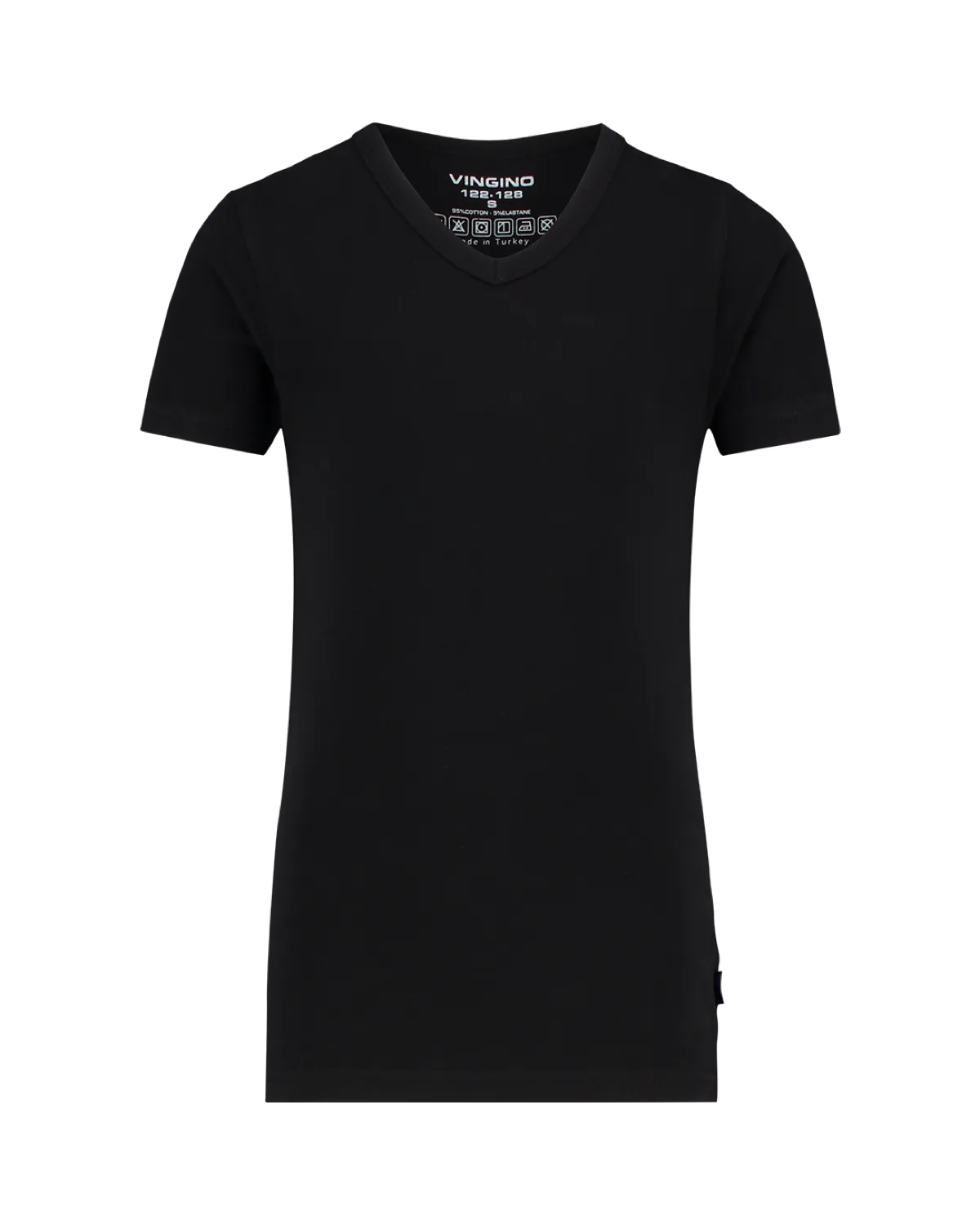 Boys Top Short Sleeve V Neck Ts Boys | Black