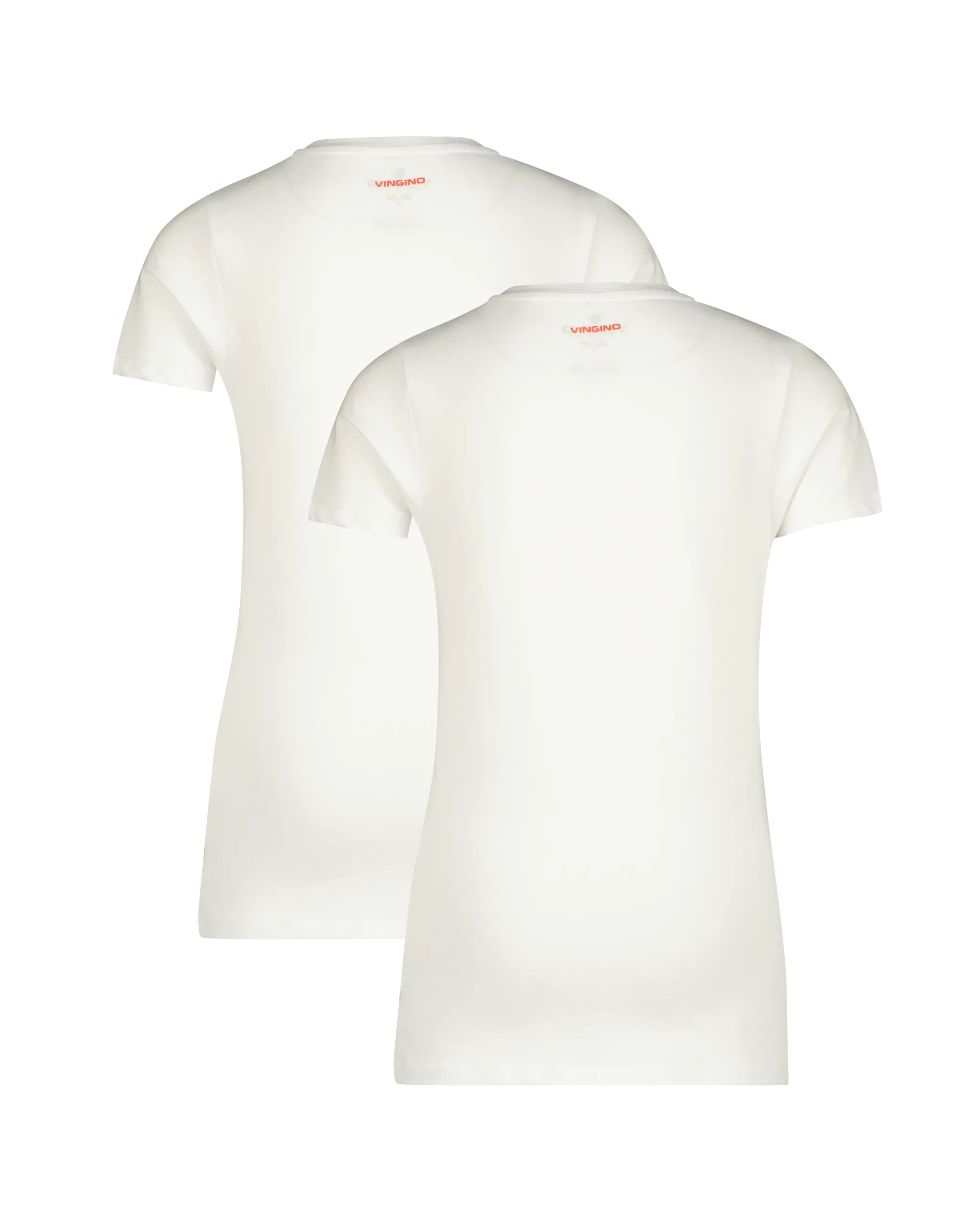 Boys T-shirt V-neck 2 pack | White
