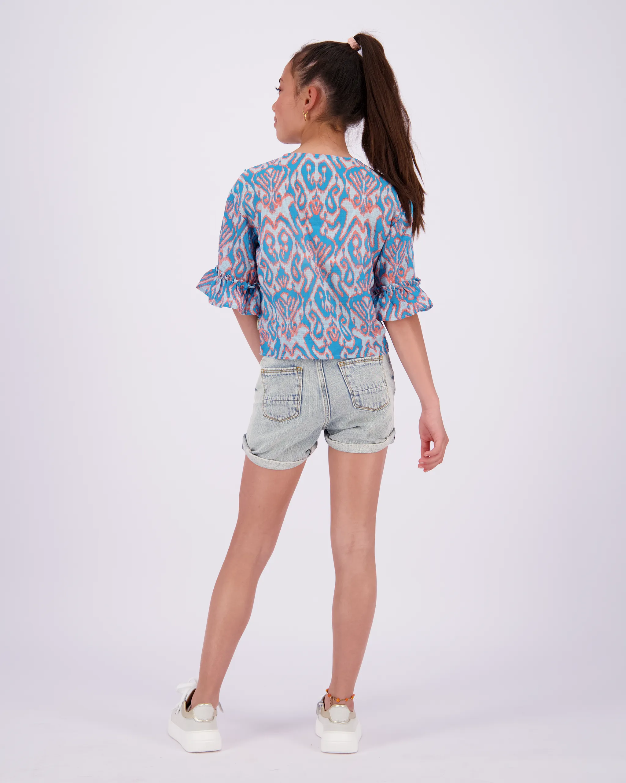 Meisjes Top Letty | Blauw