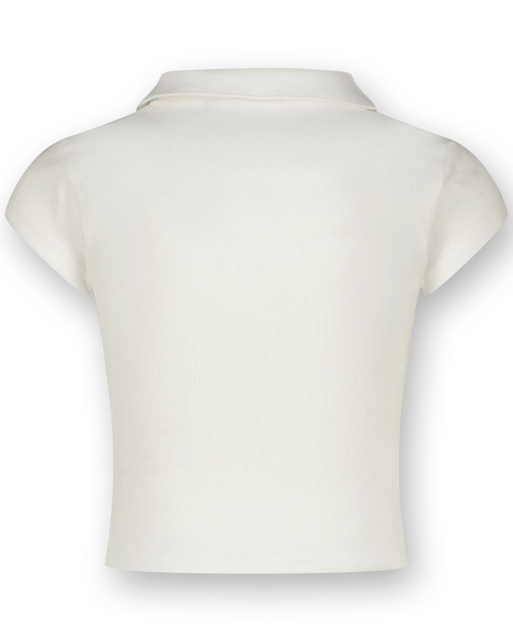 Top G-Basic-Crop Rib Polo