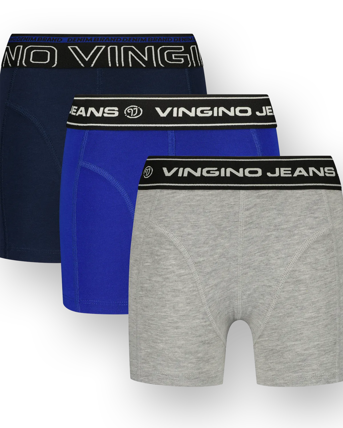 Jongens Ondergoed Solid 3Pack | Blauw