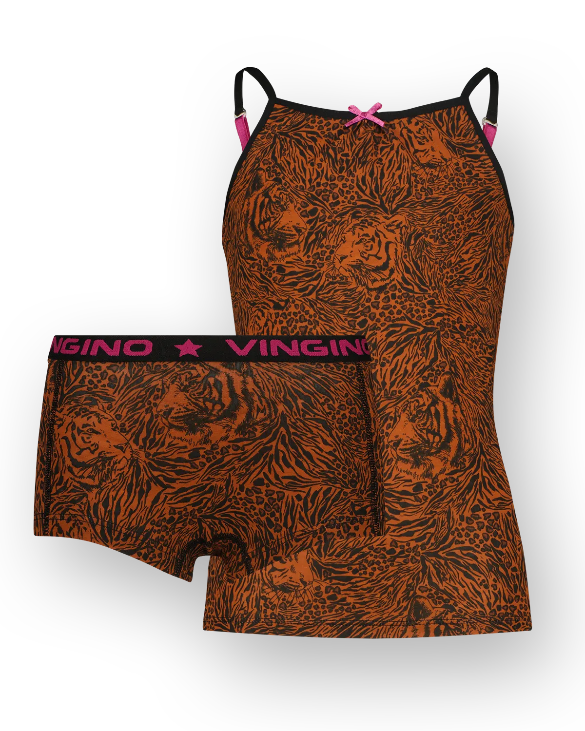 Girls Underwear G234 Animal Set | Black