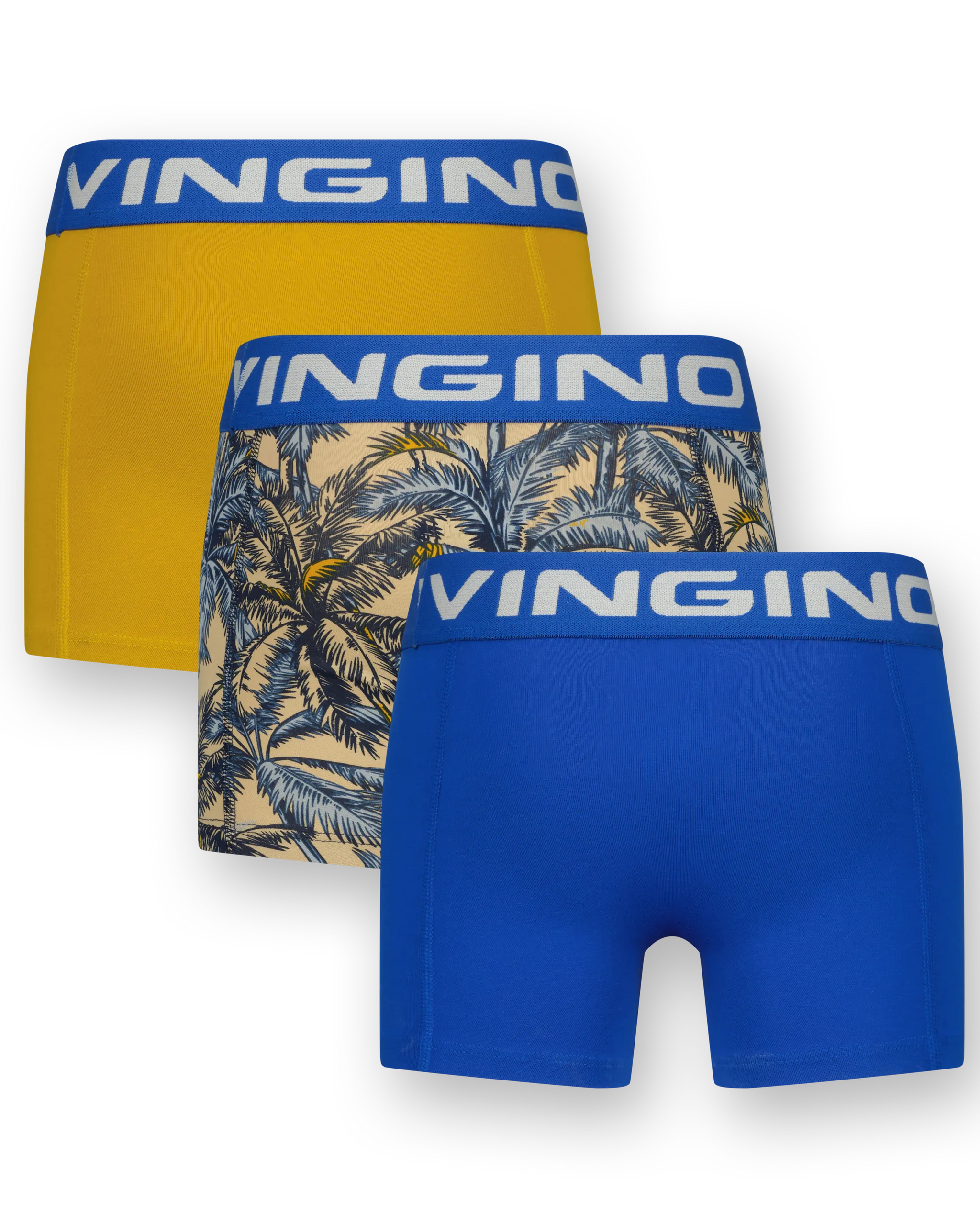 Boxershorts B-242-1 Palm Blue 3 Pack