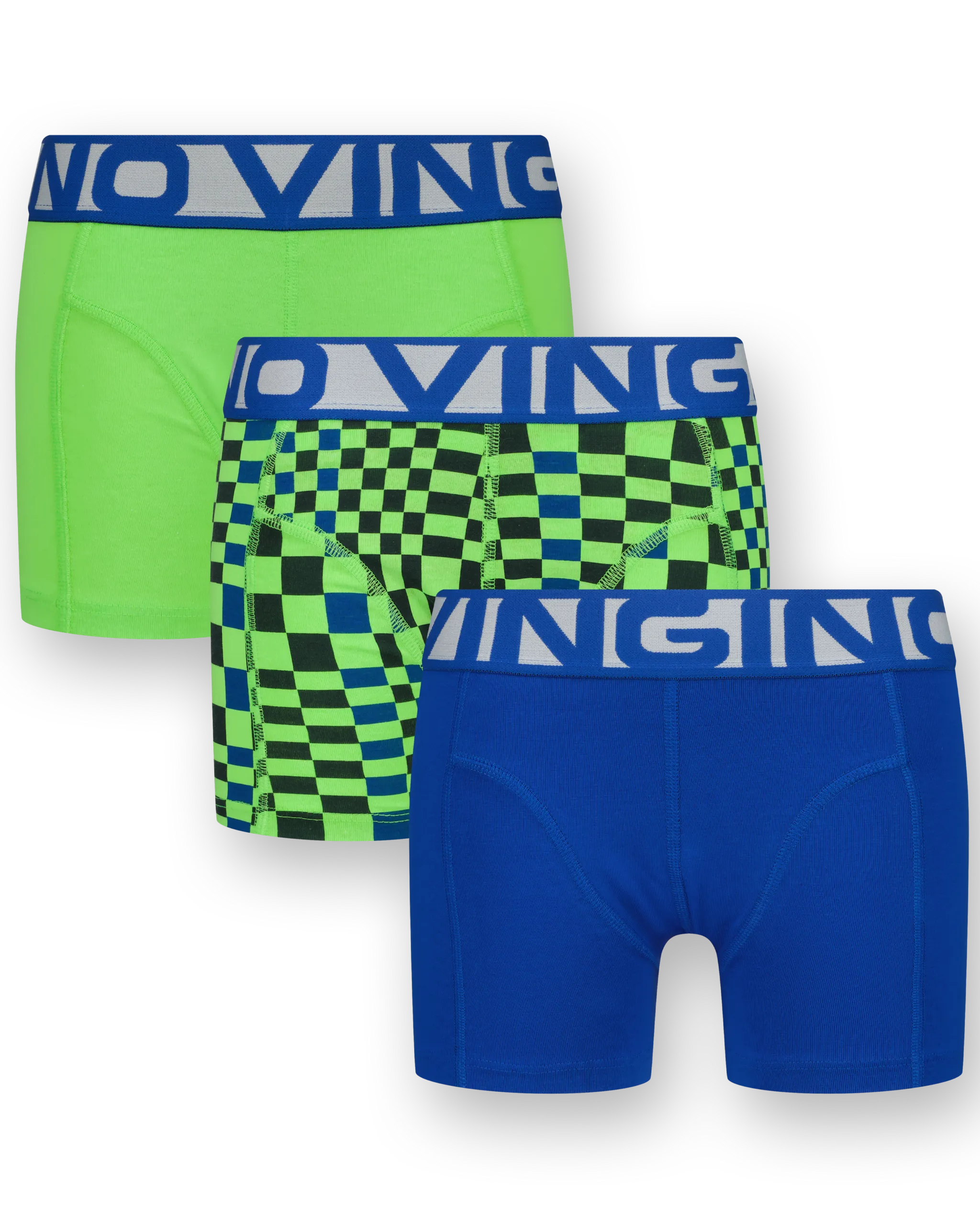Boxershorts B-242-3 Graphic Blue 3 Pack