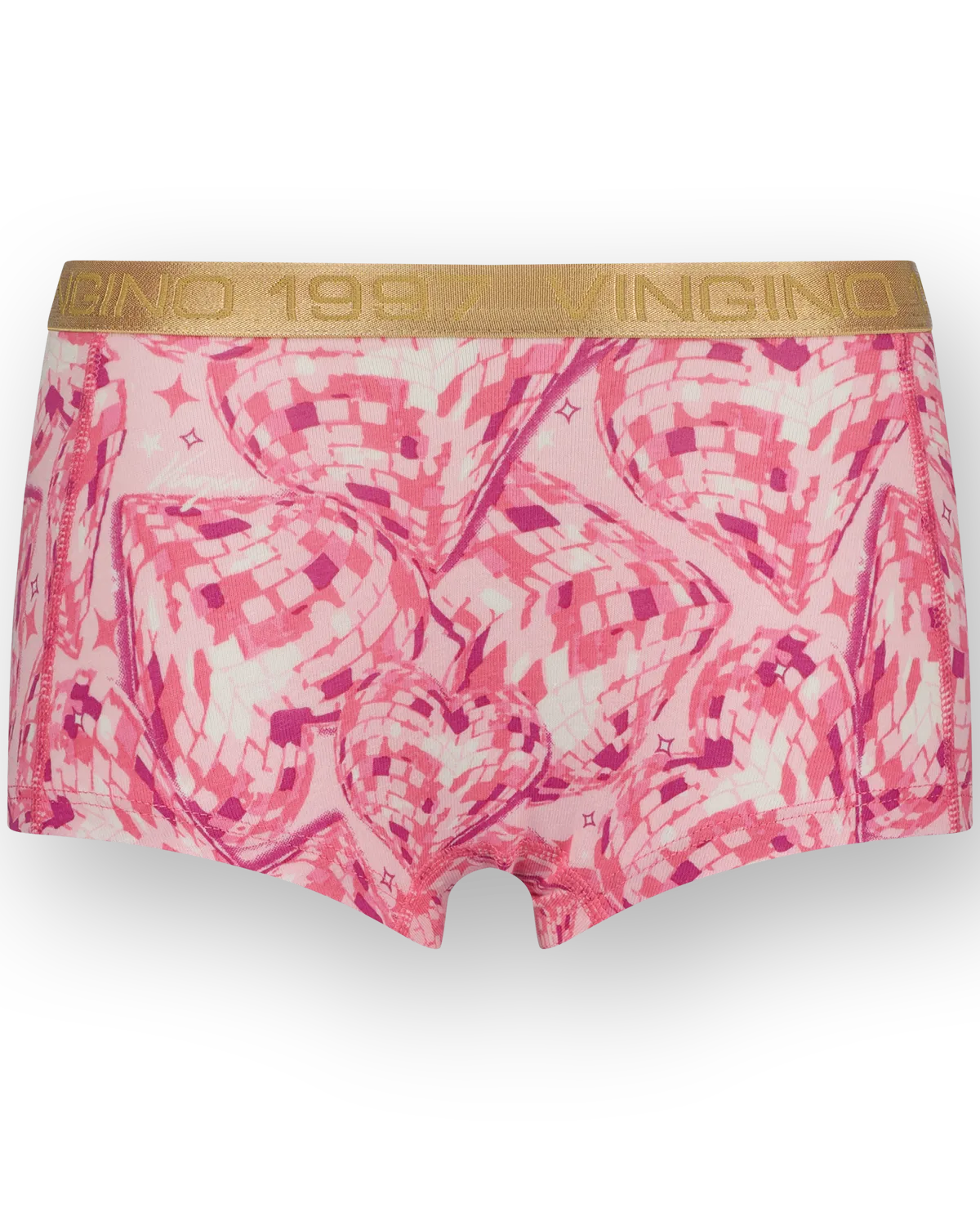 Girls Hipster disco heart 3-pack | Pink