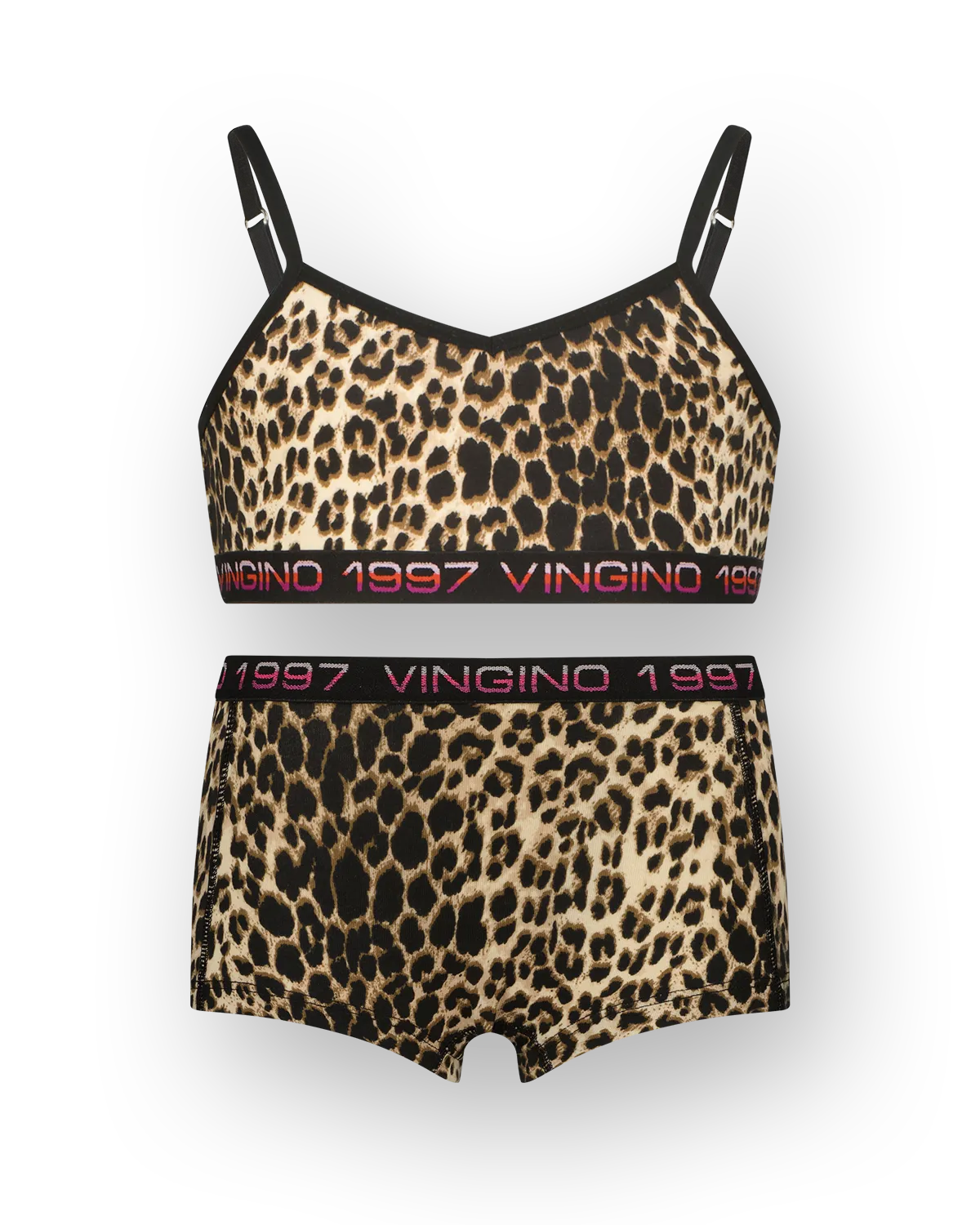 Girls Hipster animal top set | Black