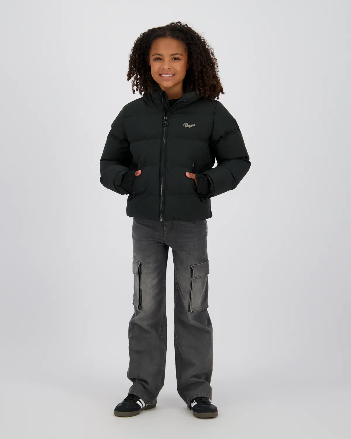 Girls Hooded Jacket Tezia | Black