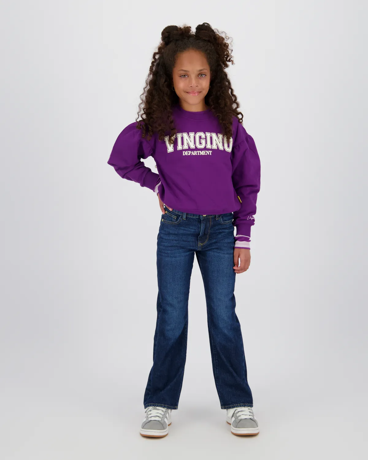 Meisjes Sweater Noran | Paars