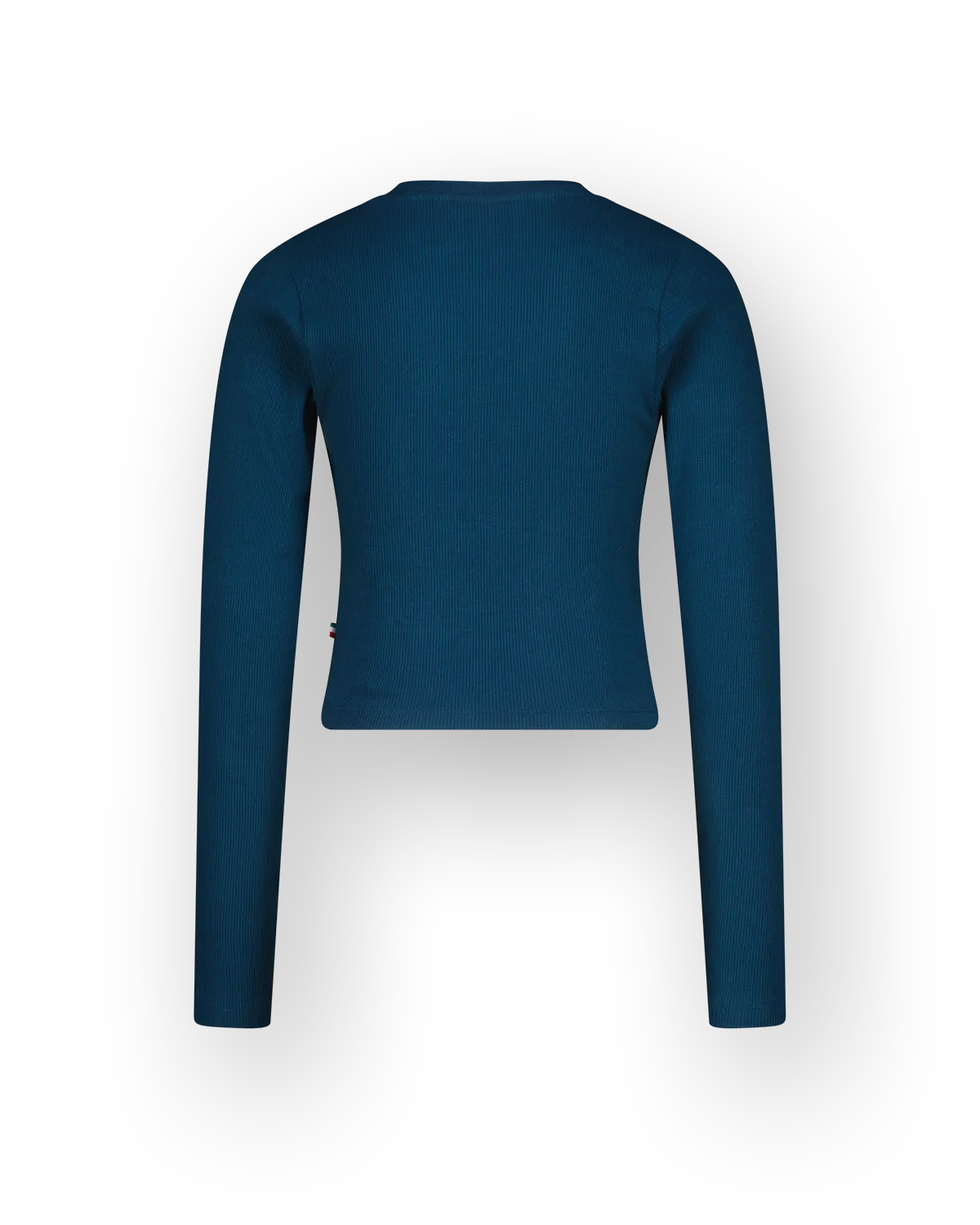Top G-basic-crop rib longsleeve