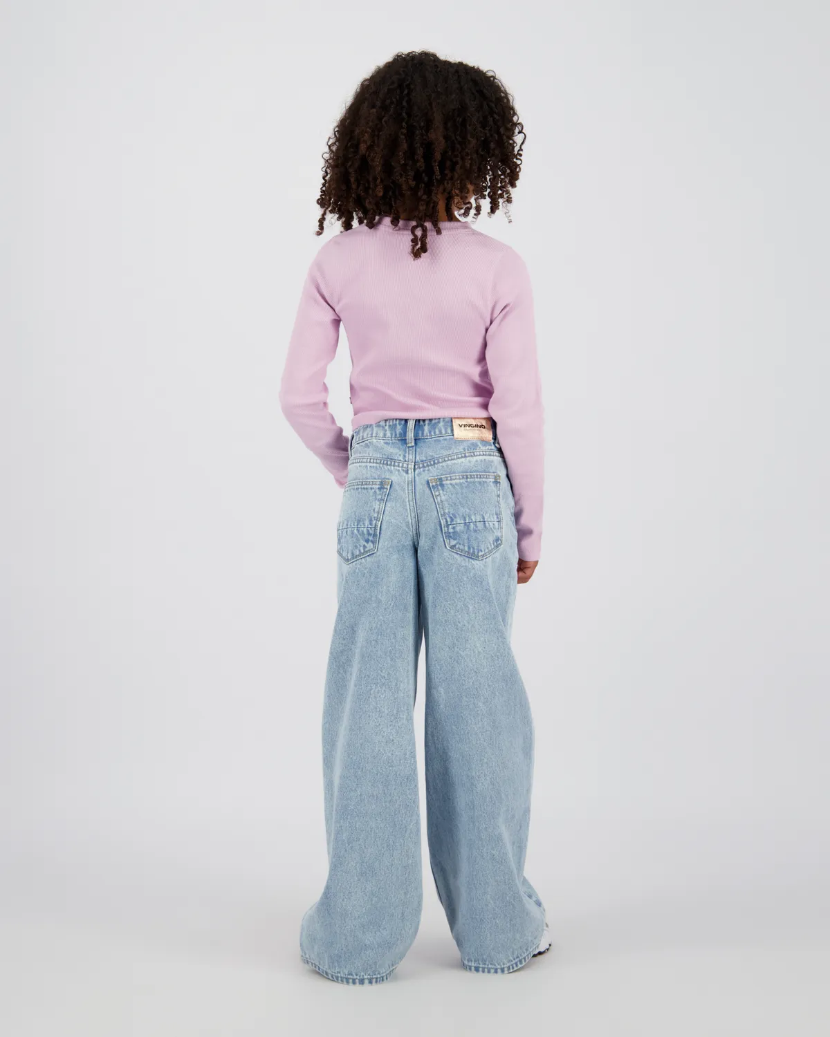 Meisjes Extra wide leg Jeans Cherry | Blauw