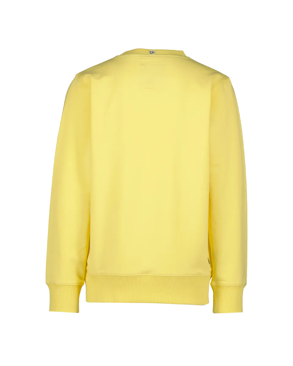 Boys Sweater Logo-Crew-Messi | Yellow