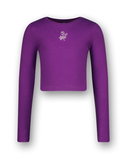 T-shirt G-basic-crop Rib Longsleeve