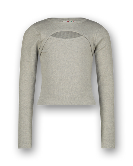 T-shirt G-basic-rib Detail