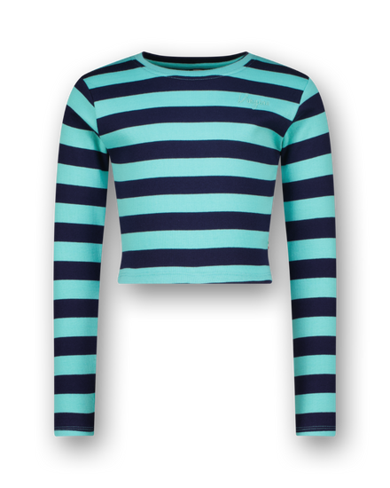 T-shirt G-basic-crop Rib Stripe