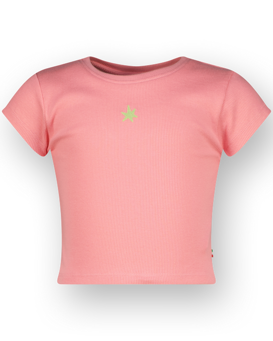 T-shirt Basic-Crop Rib Tee