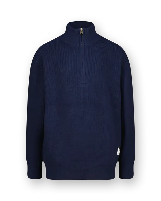 Flat Knit half zip
