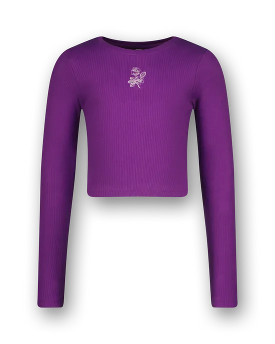 T-shirt G-basic-crop Rib Longsleeve
