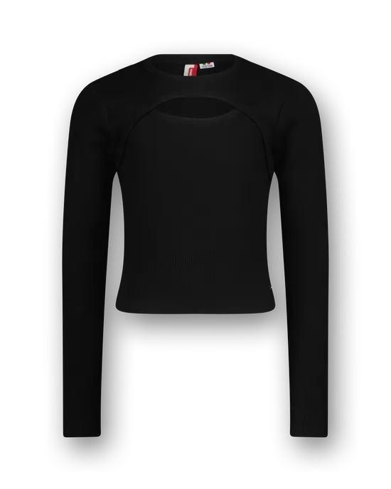 T-shirt G-basic-rib Detail