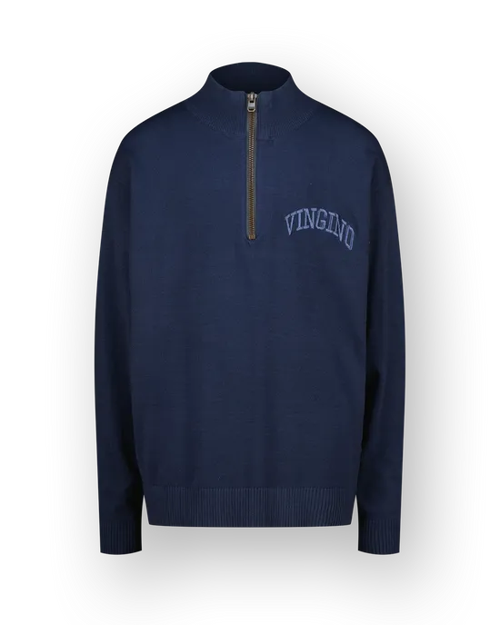 Flat knit Icon-halfzip