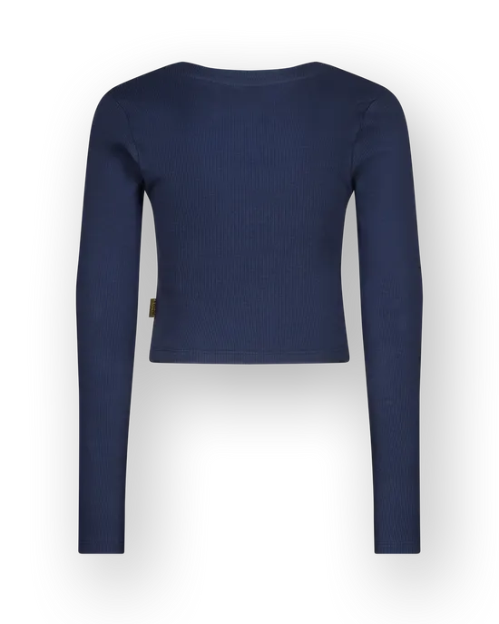 T-shirt Basic crop rib top