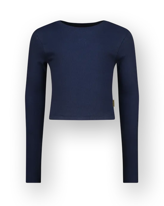 T-shirt Basic crop rib top
