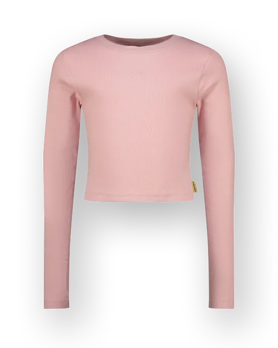 T-shirt Basic crop rib top
