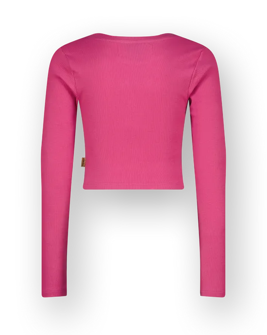 T-shirt Basic crop rib top