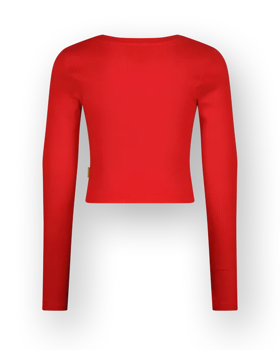 T-shirt Basic crop rib top