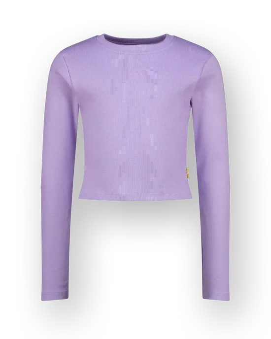 T-shirt Basic crop rib top
