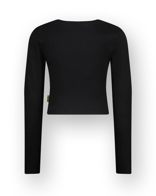 T-shirt Basic crop rib top