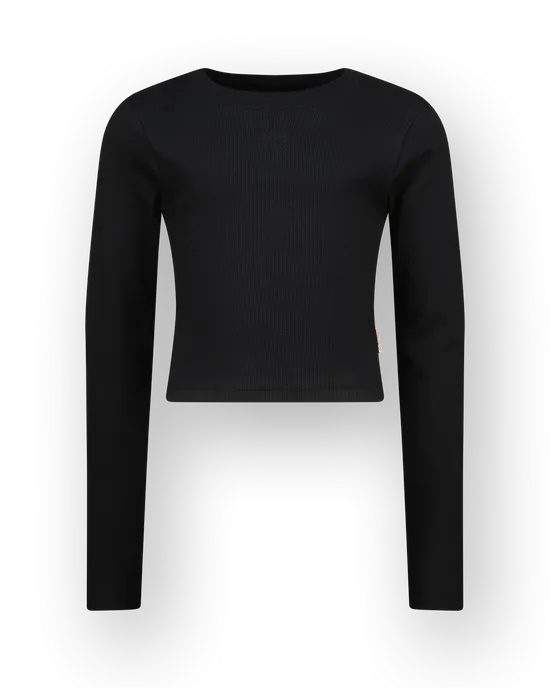 T-shirt Basic crop rib top
