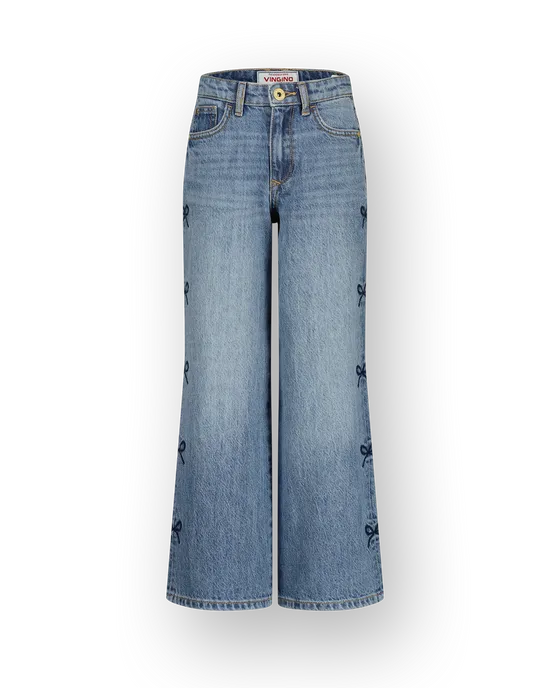 Extra wide leg Jeans Cassie Bow