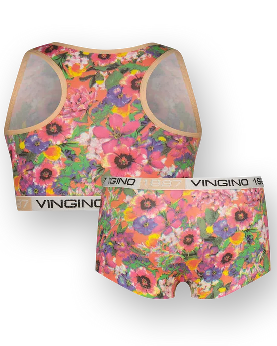 Underwear Set G-SO25-7 flower top set
