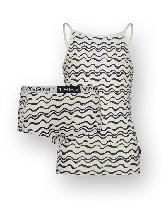Underwear Set G-SO25-5 stripe singlet set
