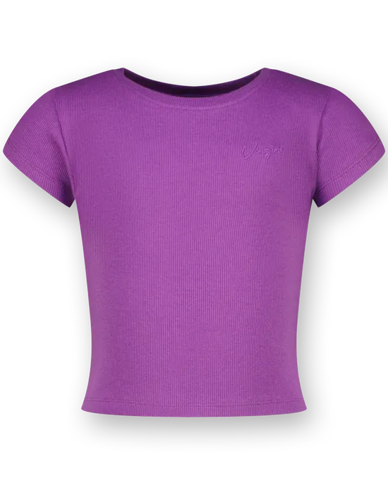 Top G-Basic-Crop Rib Tee