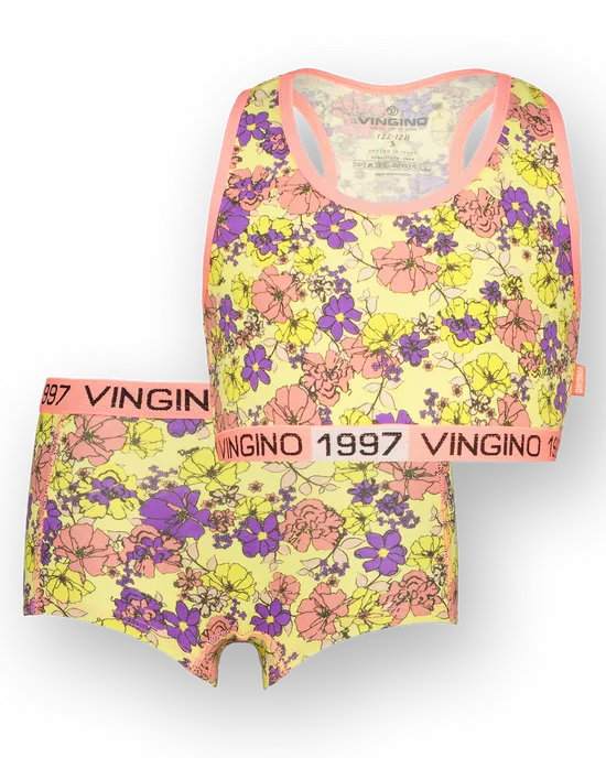 Underwear Neon Flower Set