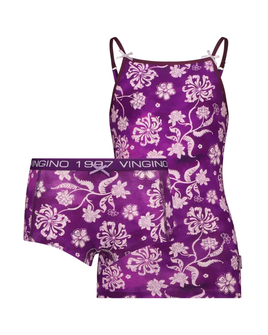 G-243 Flower singlet set