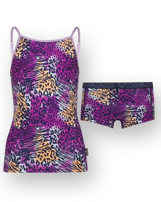 Hipster animal singlet set 2-pack
