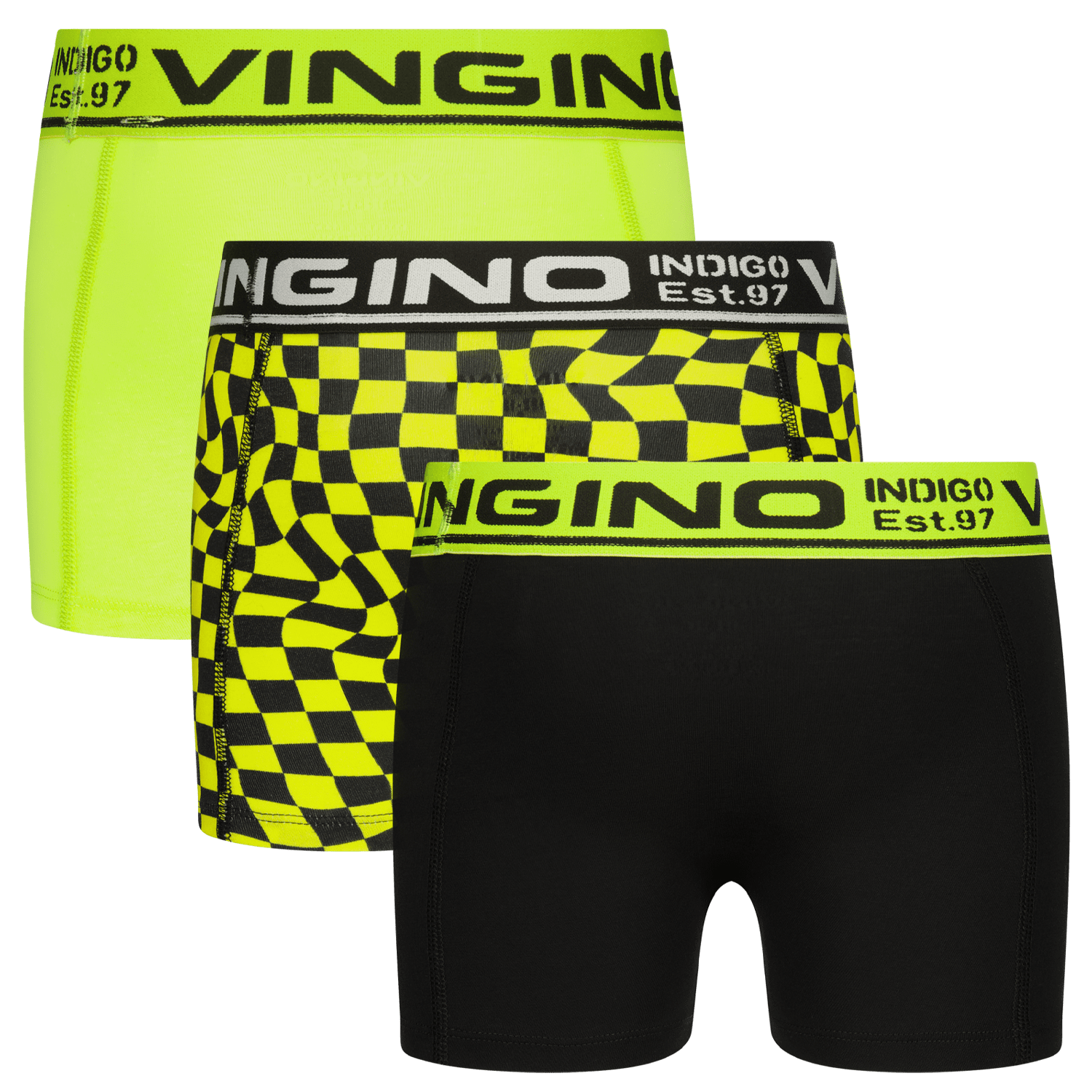 VINGINO Boxershort B-241-3 check 3 pack