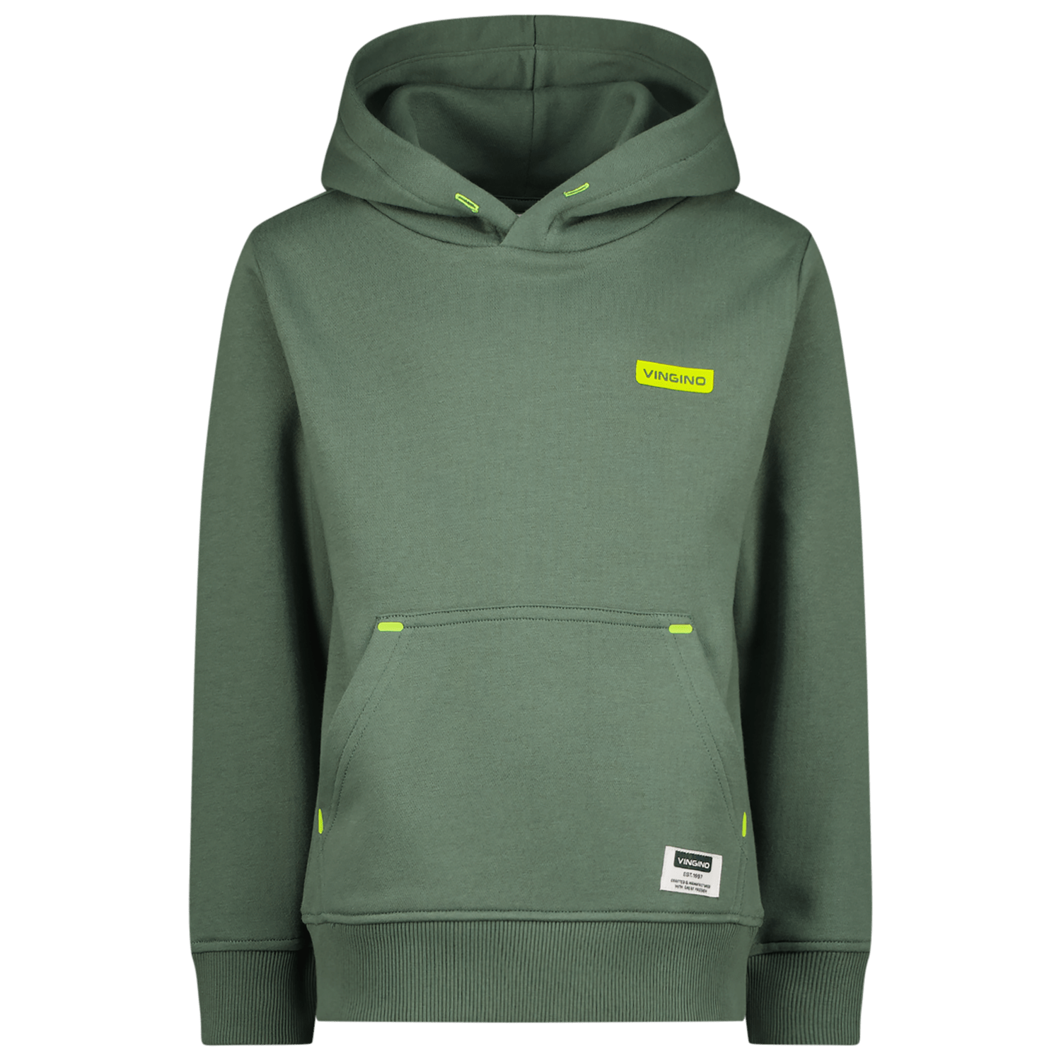 VINGINO hoodie groen Sweater Effen 140 | Sweater van